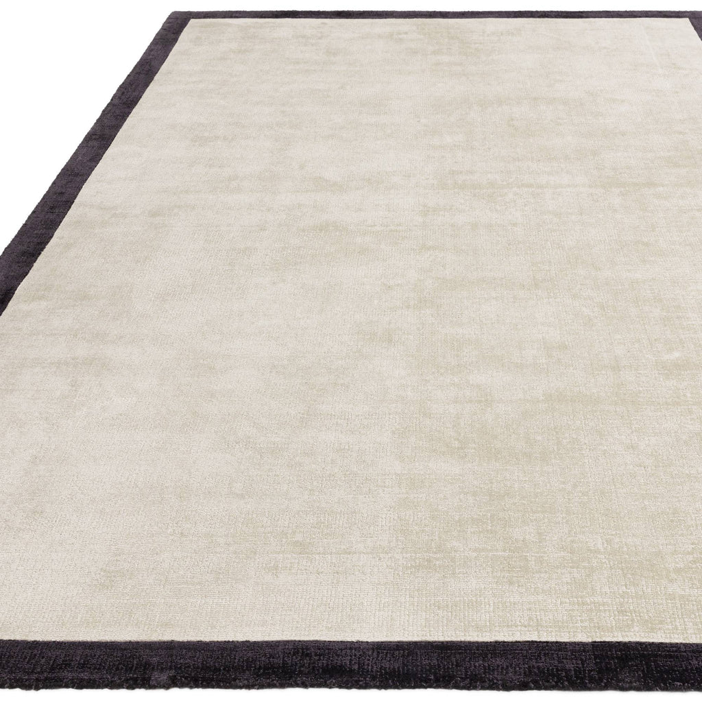 Blade Border Putty Charcoal Rug