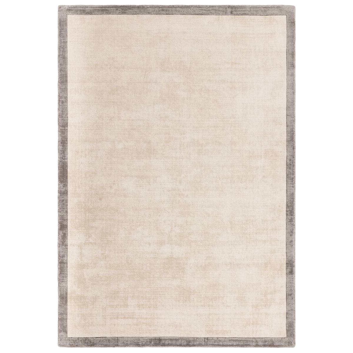 Blade Border Putty Silver Rug