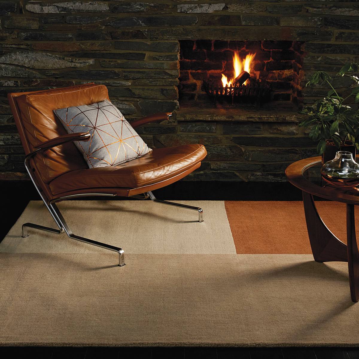 Blox Copper Rug