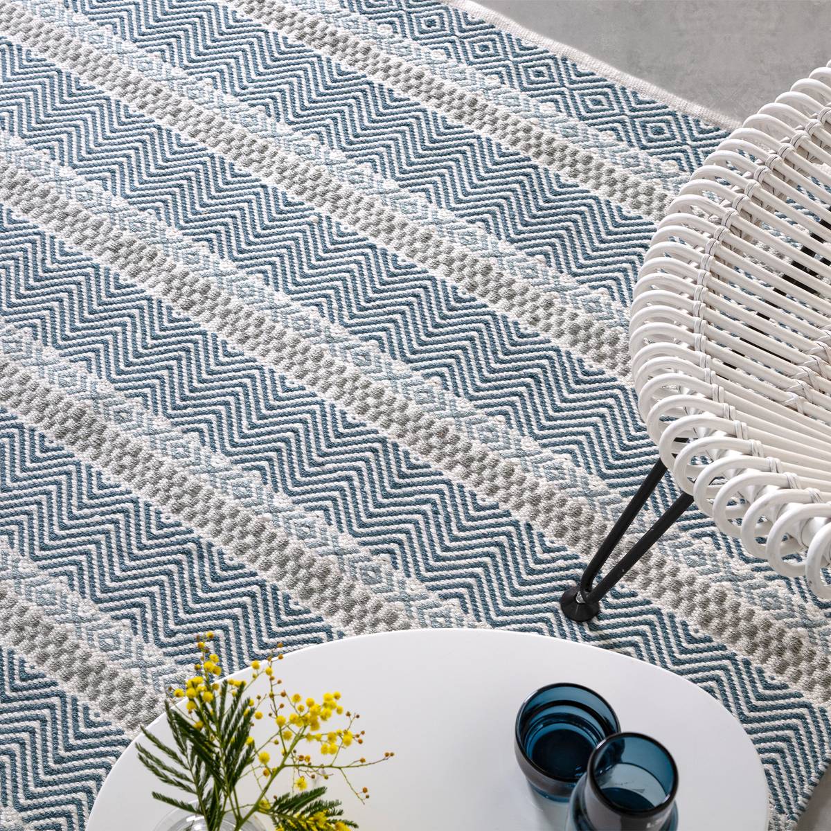 Boardwalk Blue Multi Rug
