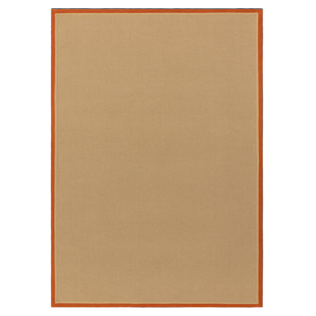 Bordo Boucle Rust Linen Rug