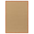 Bordo Boucle Rust Linen Rug