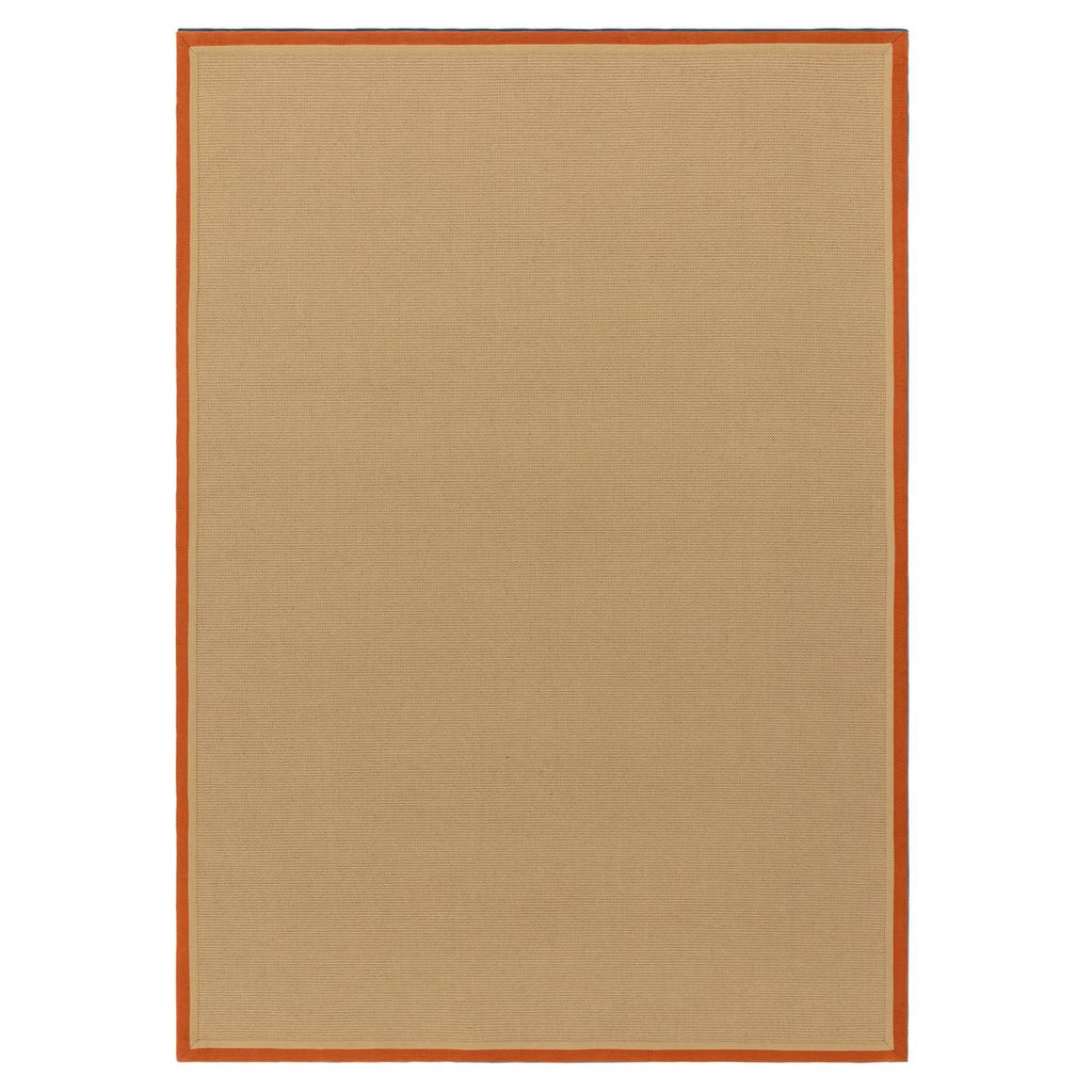 Bordo Boucle Rust Linen Rug