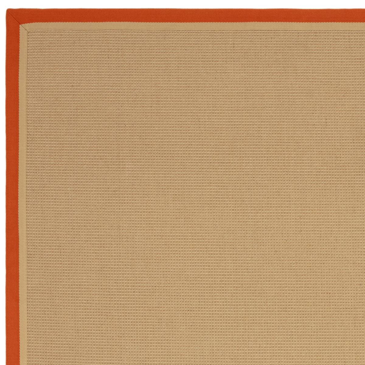 Bordo Boucle Rust Linen Rug