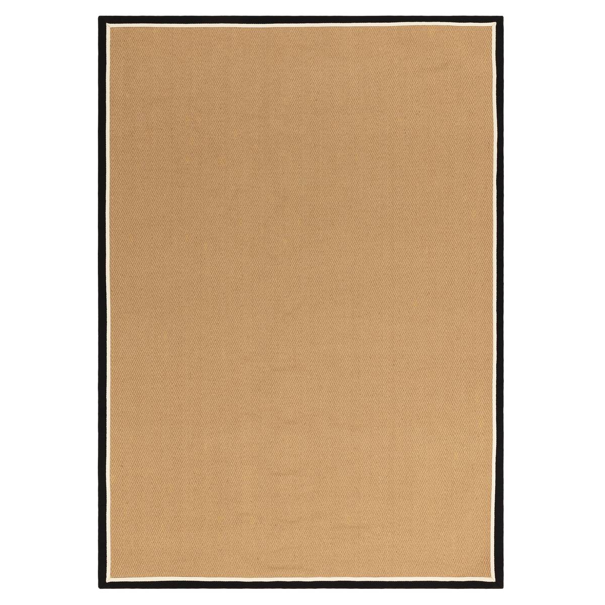 Bordo Herringbone Charcoal Cream Rug