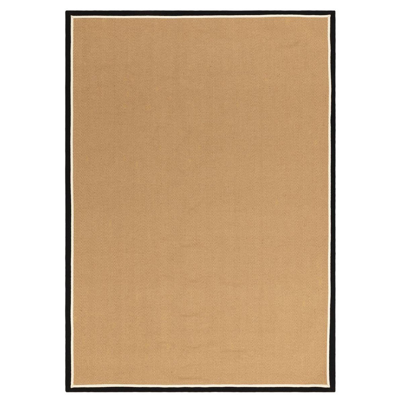 Bordo Herringbone Charcoal Cream Rug