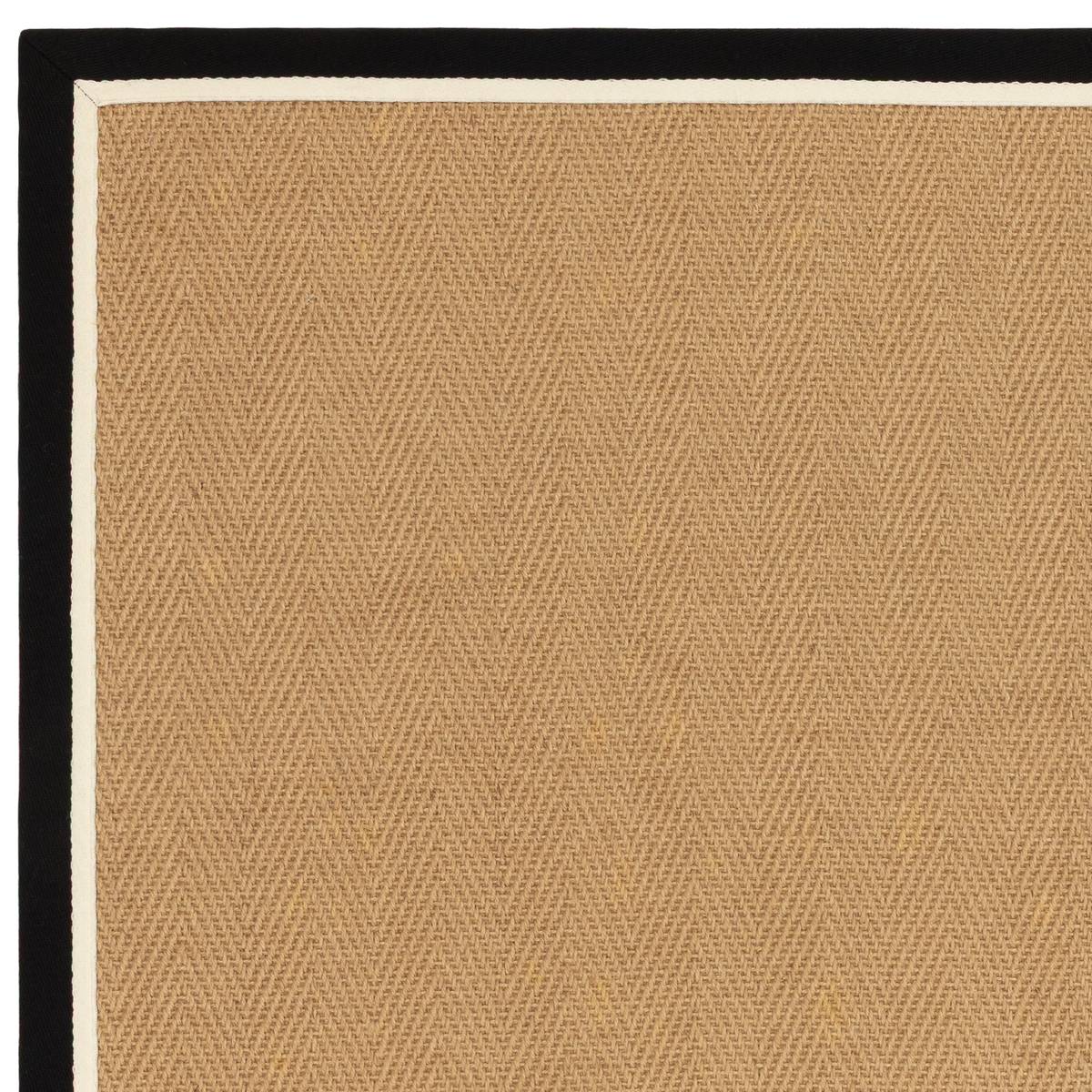 Bordo Herringbone Charcoal Cream Rug