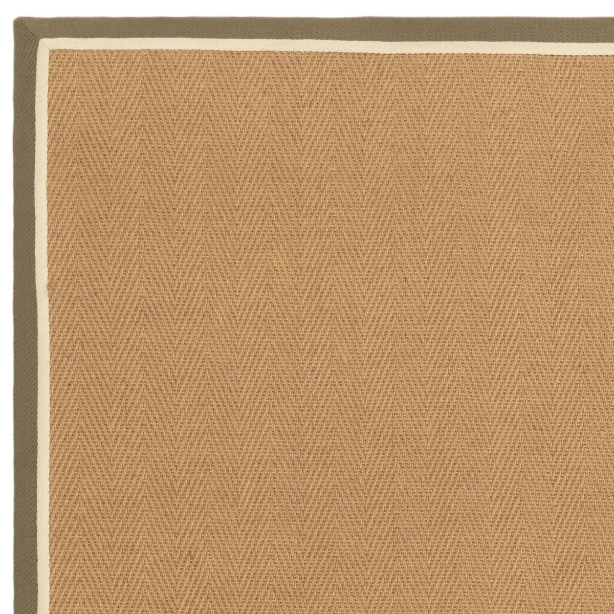 Bordo Herringbone Khaki Cream Rug