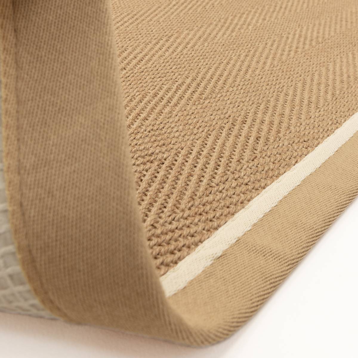 Bordo Herringbone Linen Cream Rug