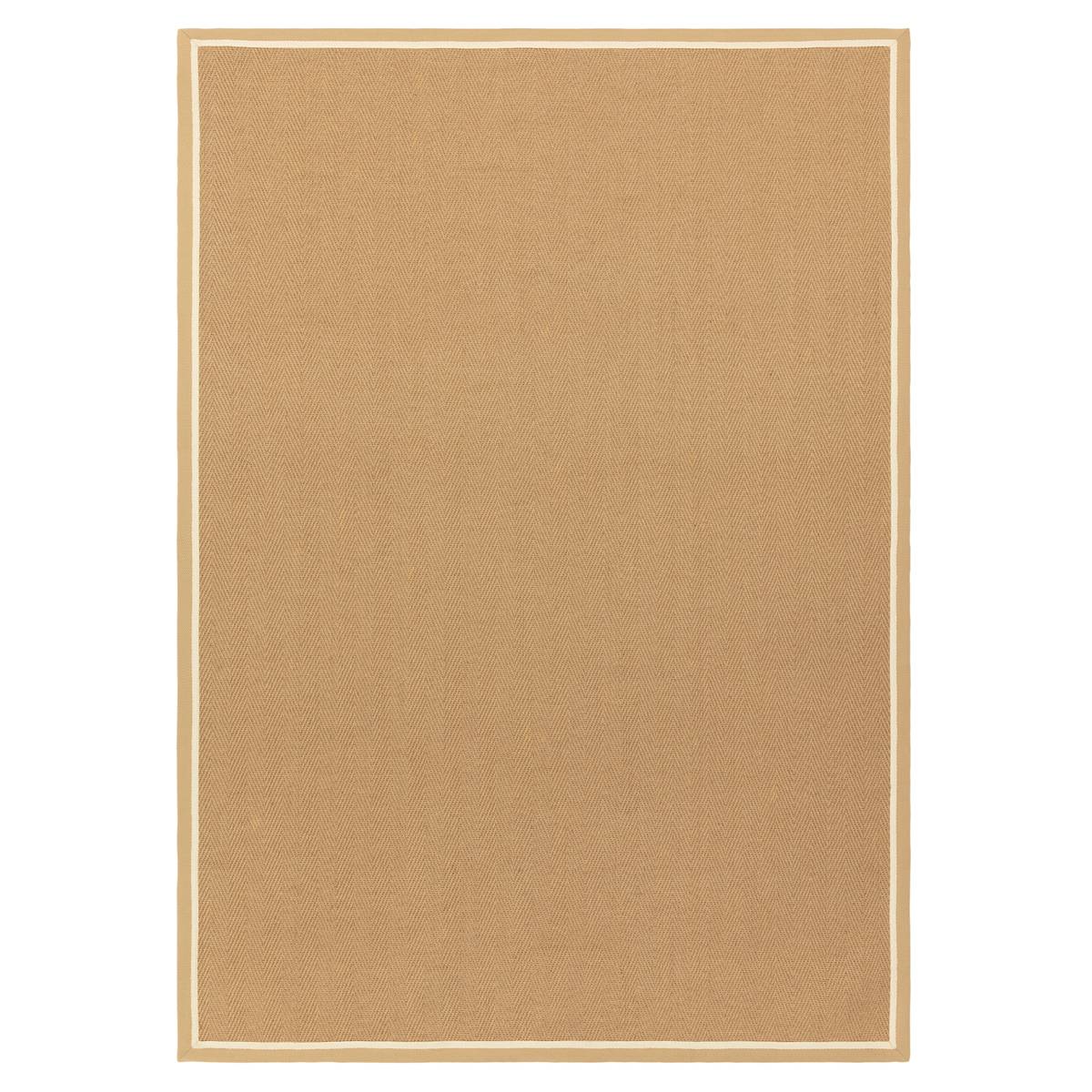 Bordo Herringbone Linen Cream Rug