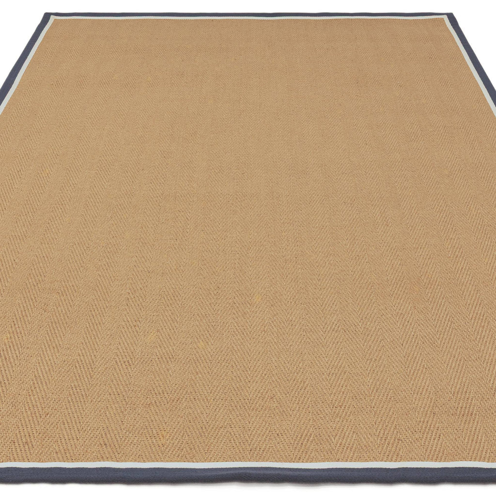 Bordo Herringbone Slate Cream Rug
