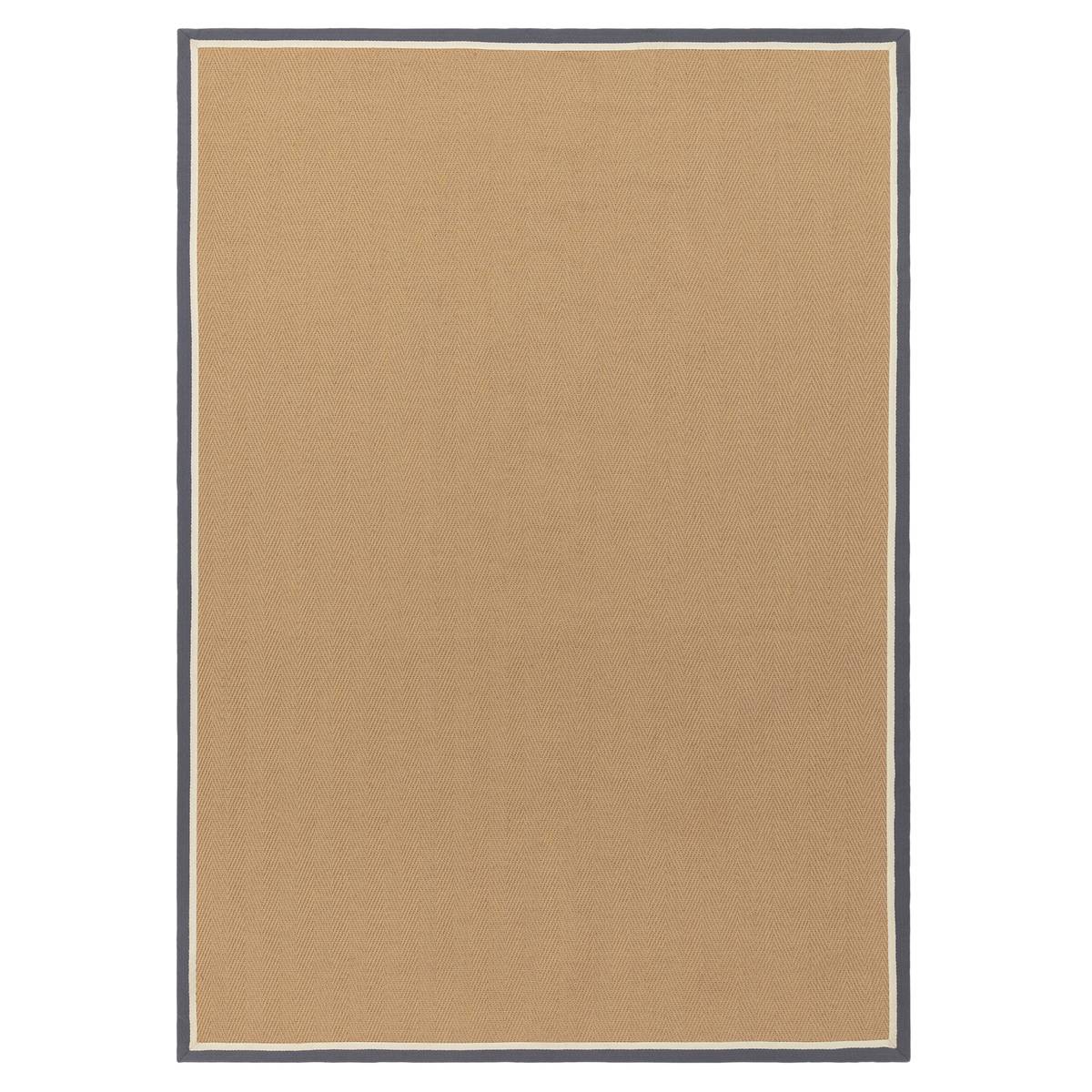 Bordo Herringbone Slate Cream Rug