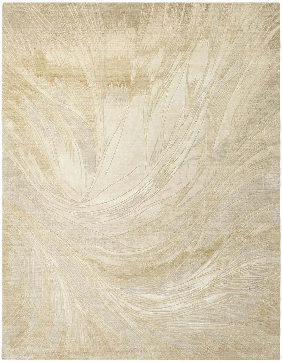 Brushlight Brushstroke Beige Grey Rug