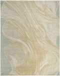 Brushlight Marble Blue Ivory Rug