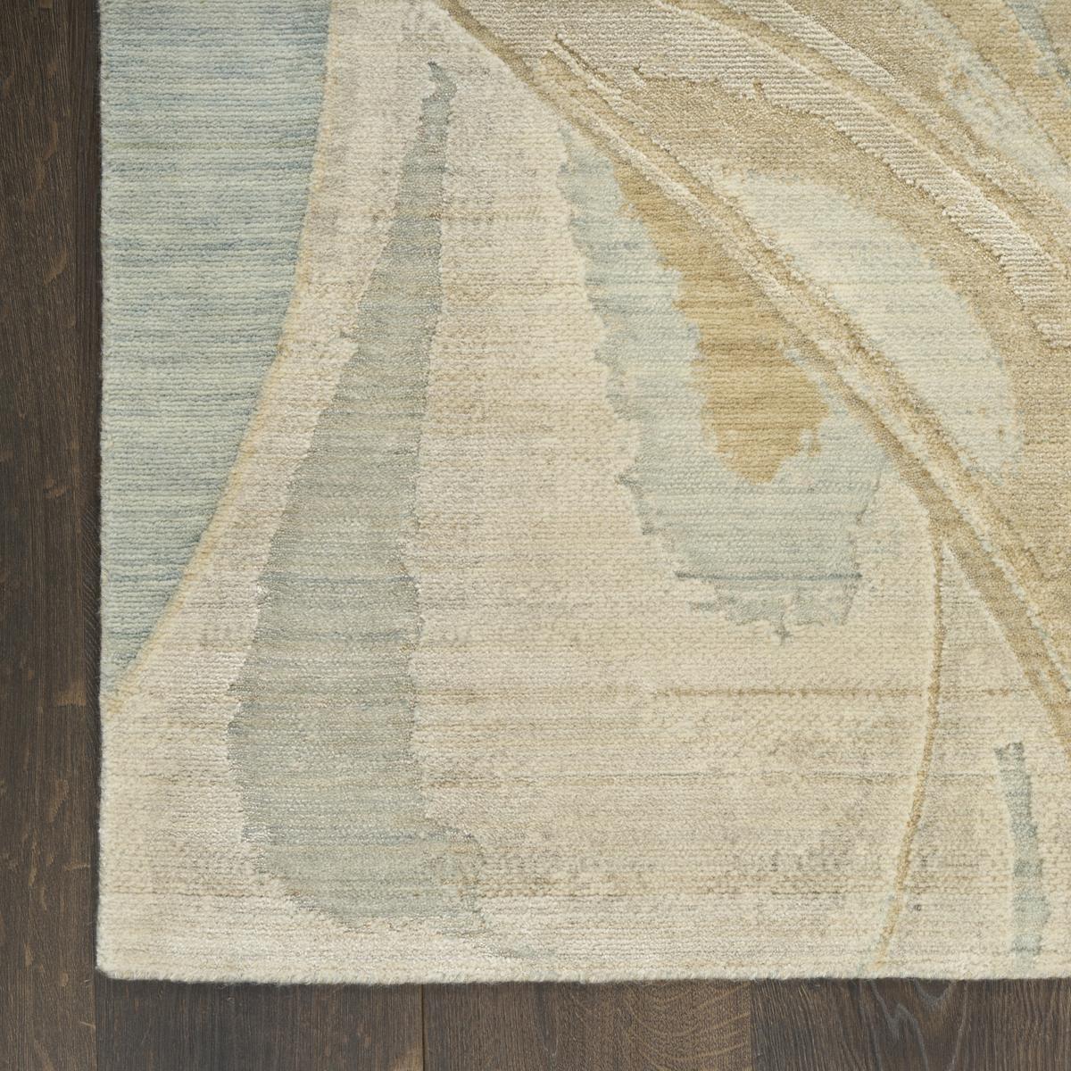 Brushlight Marble Blue Ivory Rug