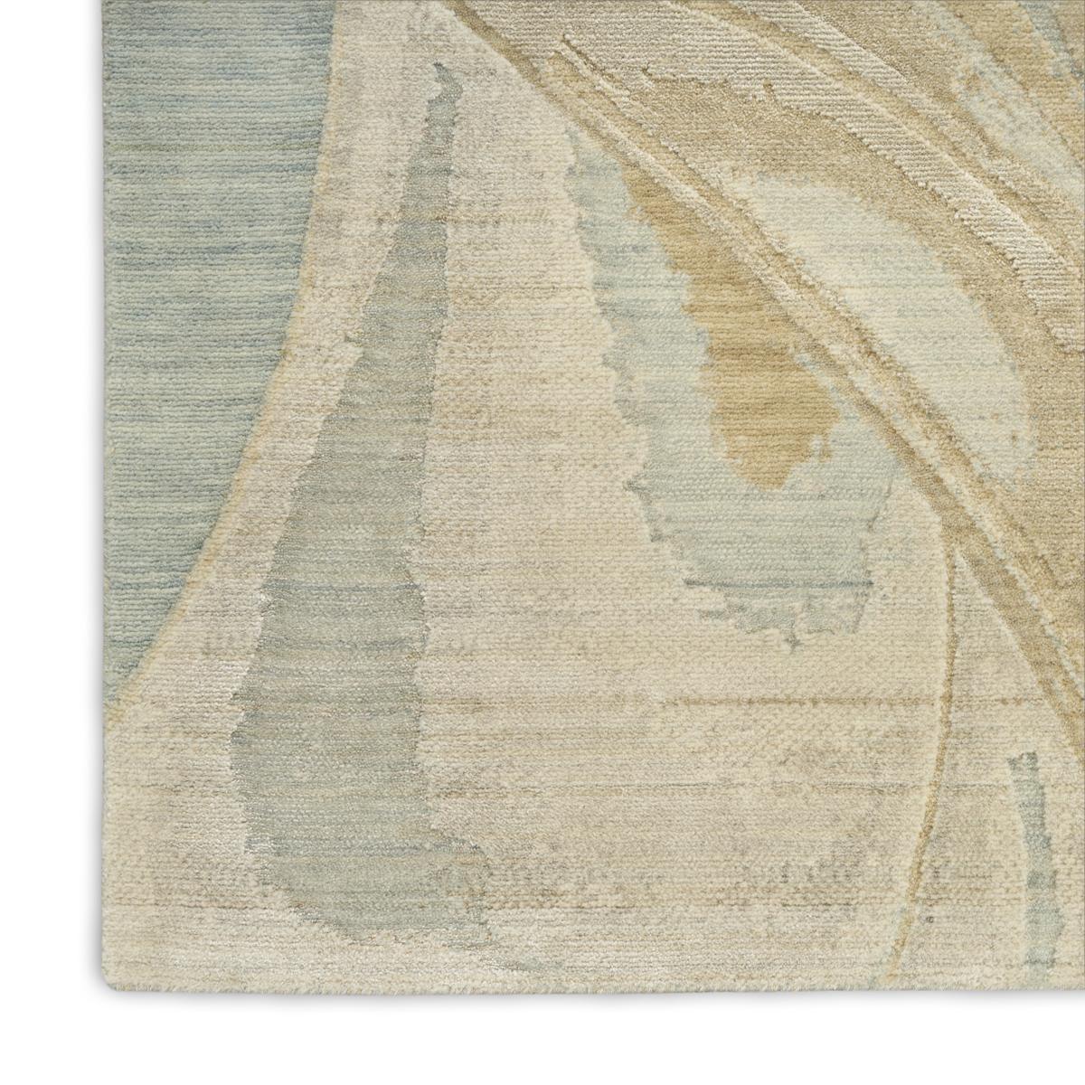 Brushlight Marble Blue Ivory Rug