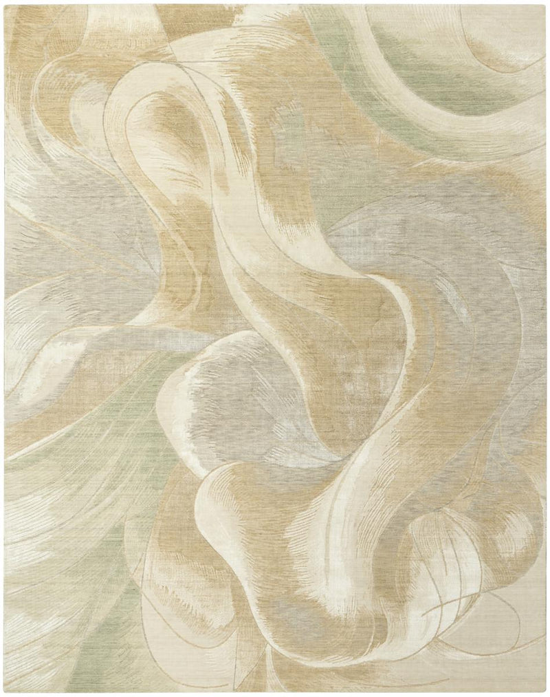 Brushlight Ribbon Beige Grey Rug