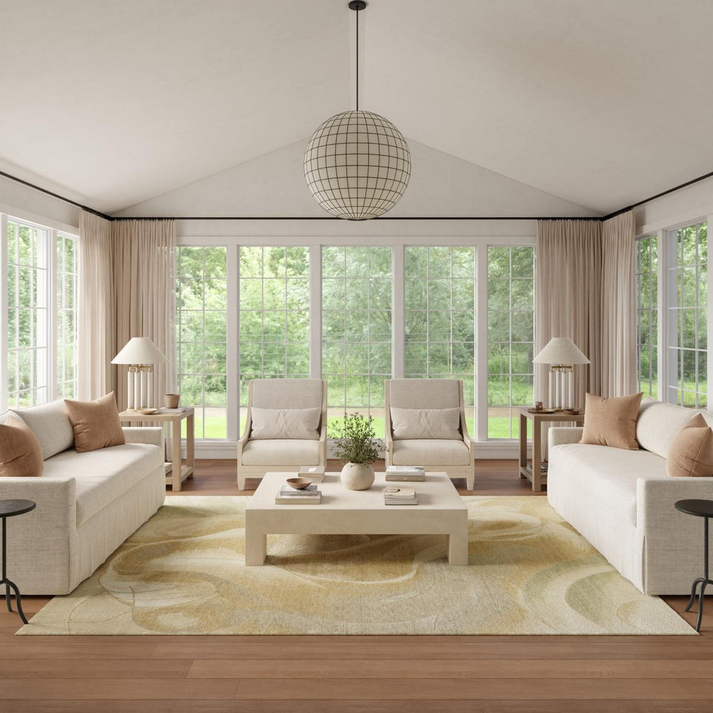 Brushlight Ribbon Beige Grey Rug