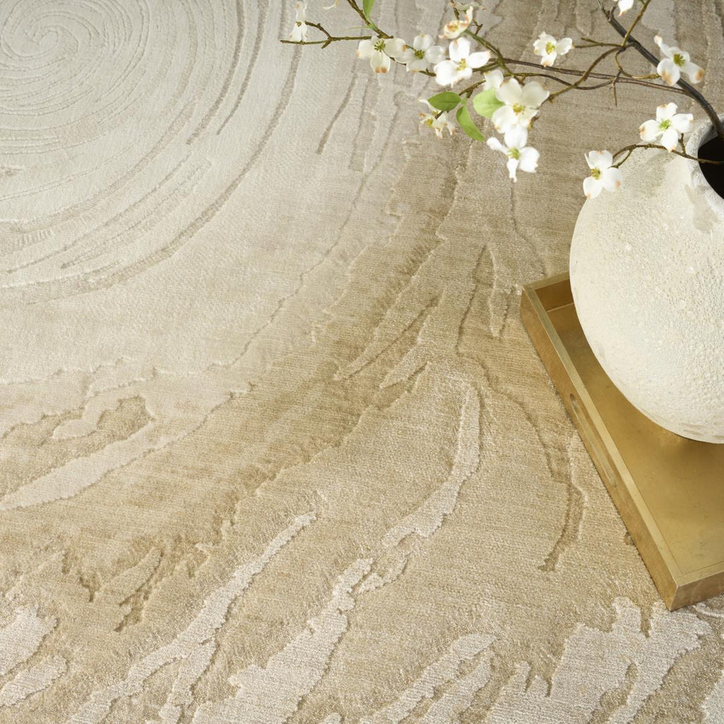 Brushlight Vortex Beige Ivory Rug