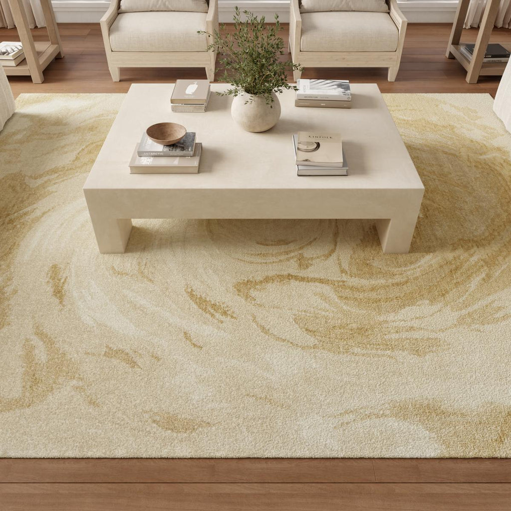 Brushlight Vortex Beige Ivory Rug