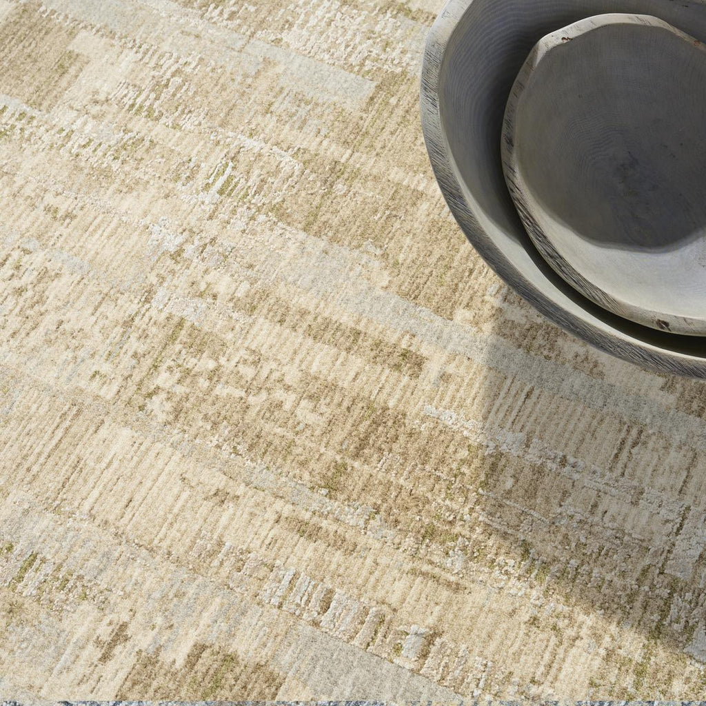 Calvin Klein Drift Mosaic Beige Grey Rug