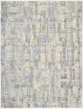 Calvin Klein Drift Mosaic Blue Beige Rug