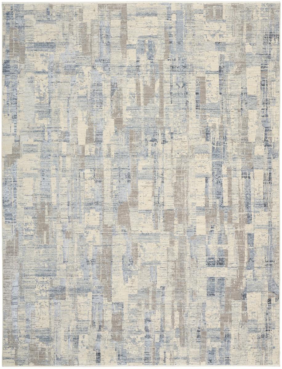 Calvin Klein Drift Mosaic Blue Beige Rug