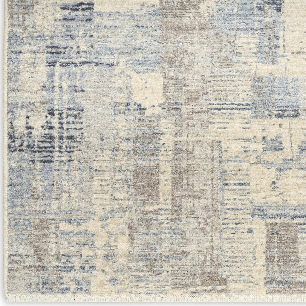 Calvin Klein Drift Mosaic Blue Beige Rug