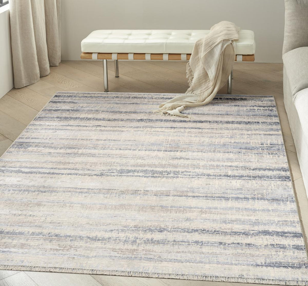 Calvin Klein Drift Stripe Blue Rug