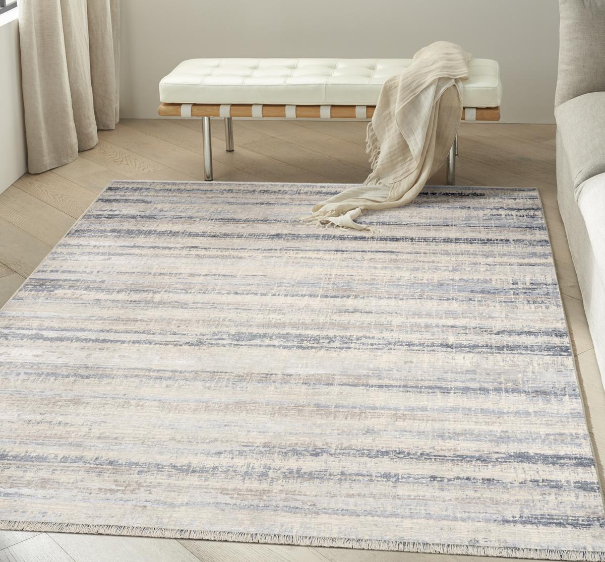 Calvin Klein Drift Stripe Blue Rug