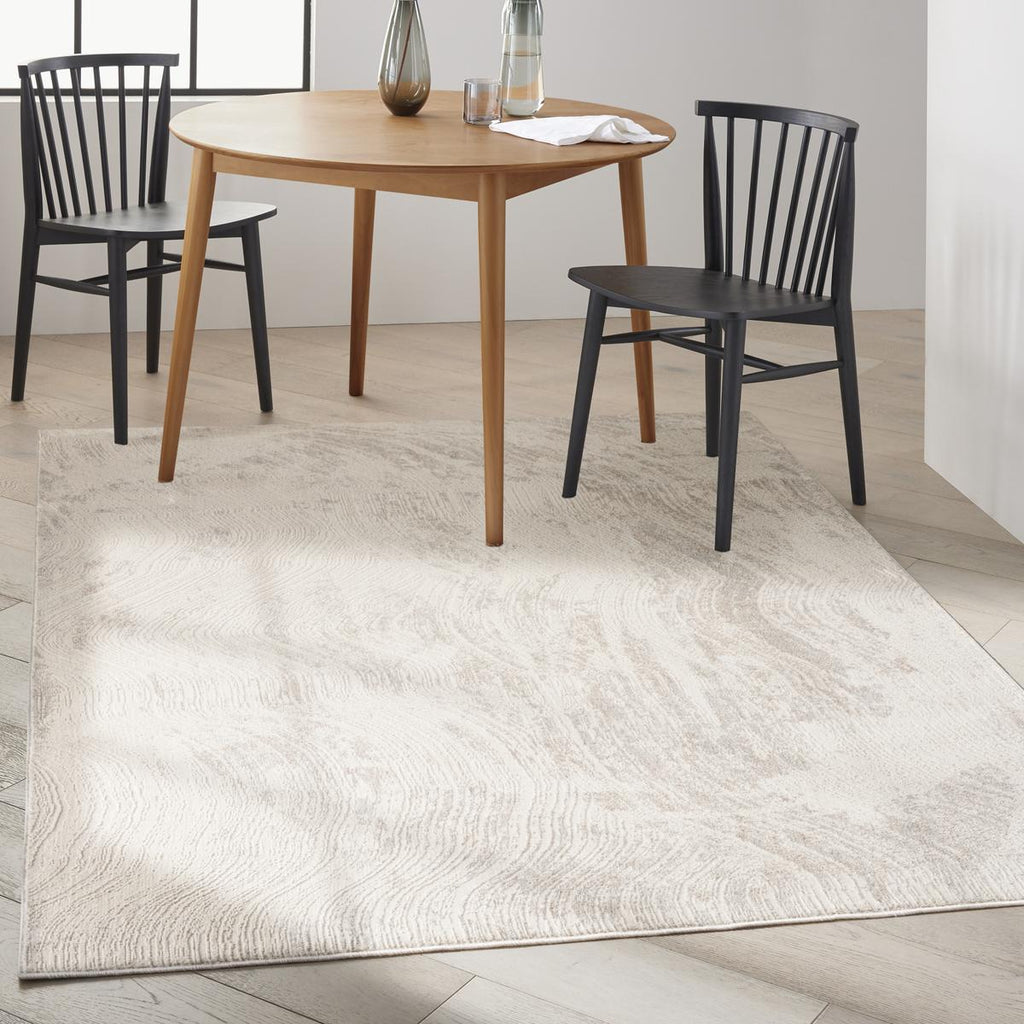 Calvin Klein Irradiant Marble Silver Grey Rug