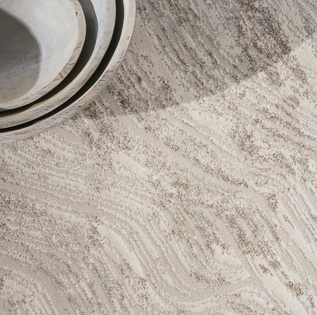 Calvin Klein Irradiant Marble Silver Grey Rug