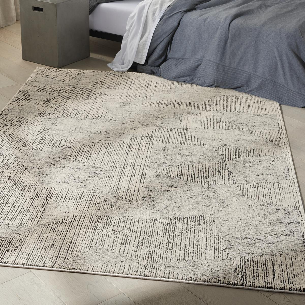 Calvin Klein Irradiant Patina Cream Black Rug
