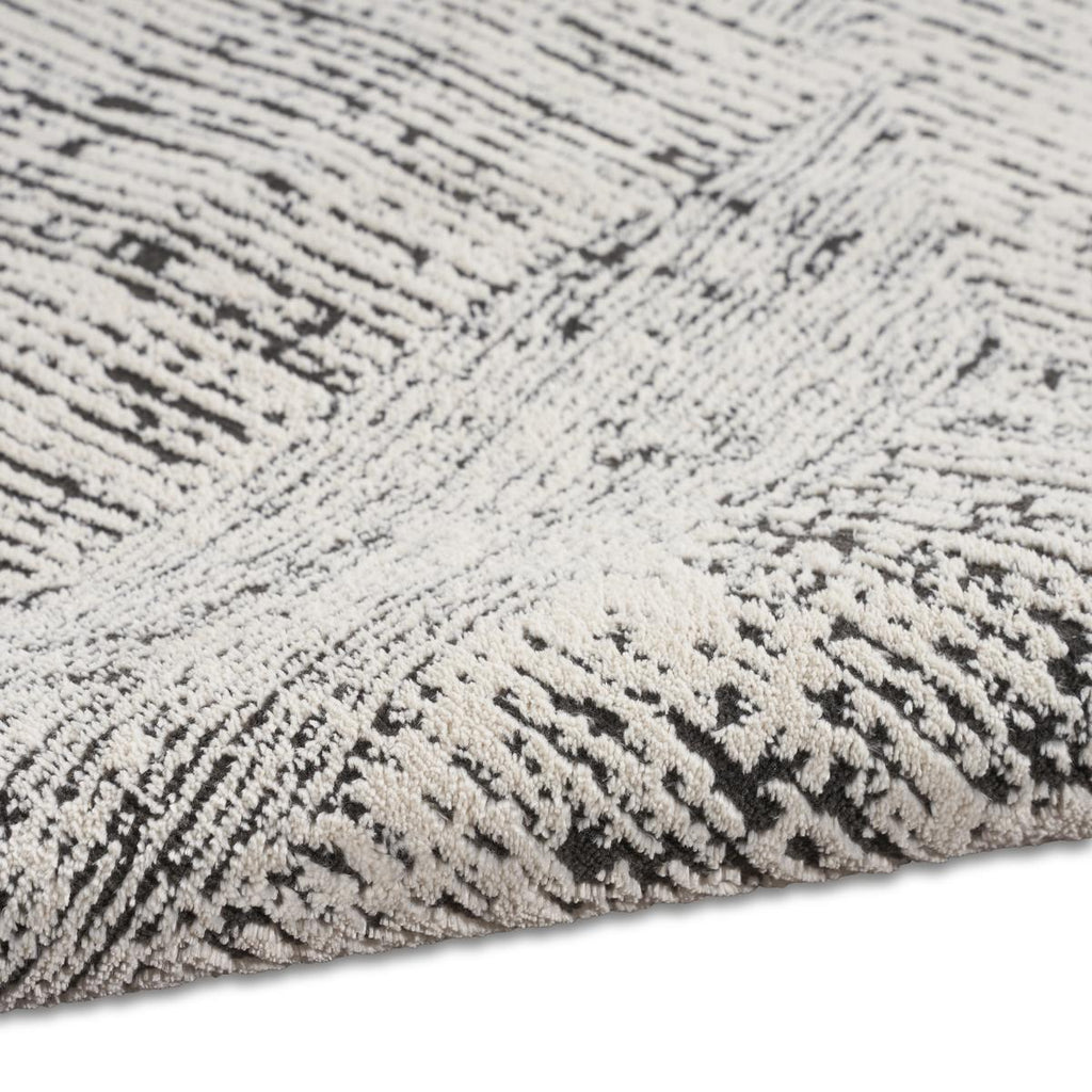 Calvin Klein Irradiant Patina Cream Black Rug