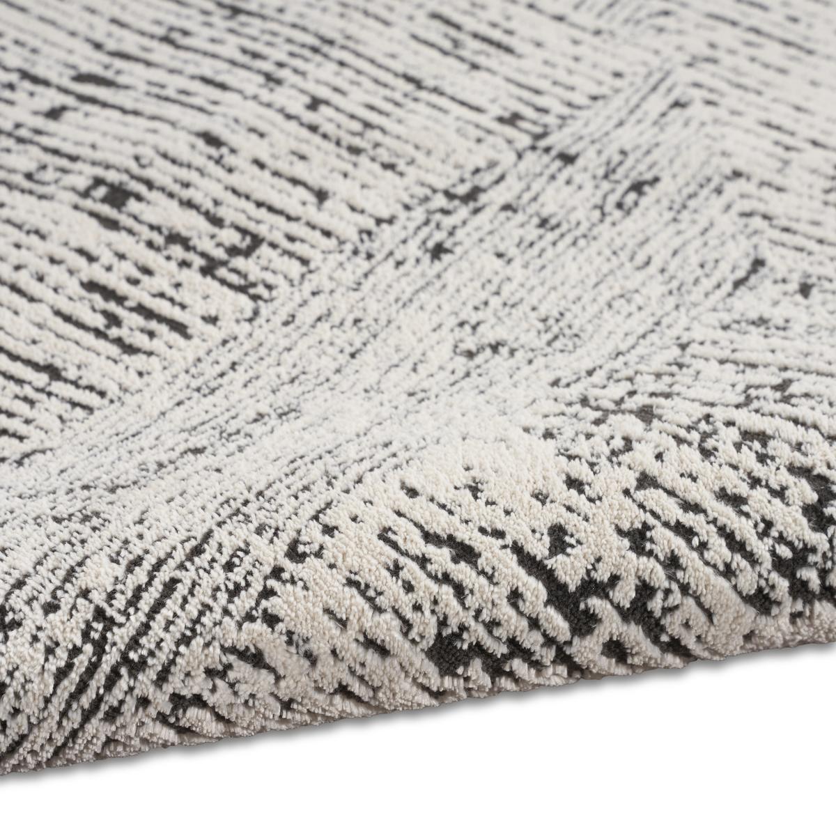 Calvin Klein Irradiant Patina Cream Black Rug