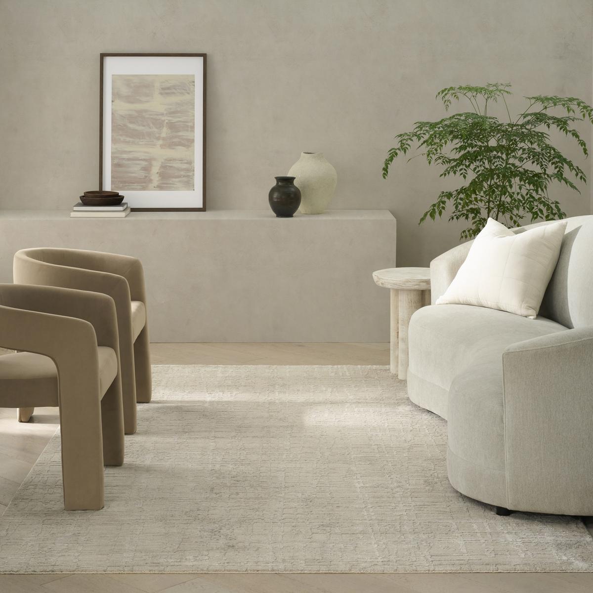 Calvin Klein Latitude Ivory Beige Rug