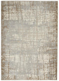 Calvin Klein Rush Crosshatch Ivory Taupe Rug