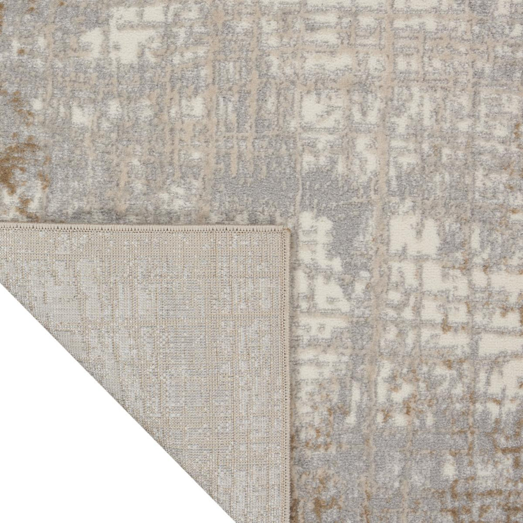 Calvin Klein Rush Crosshatch Ivory Taupe Rug