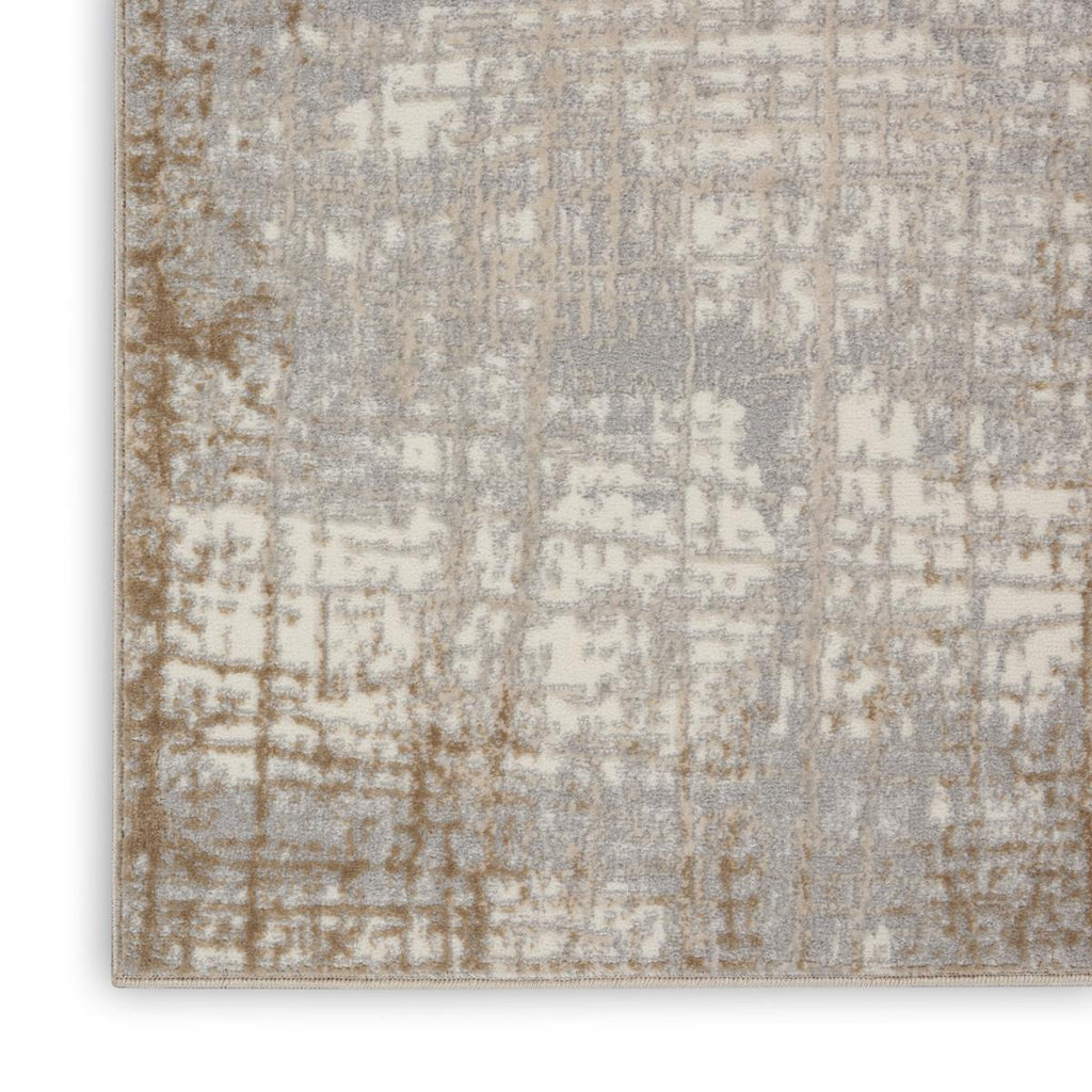Calvin Klein Rush Crosshatch Ivory Taupe Rug
