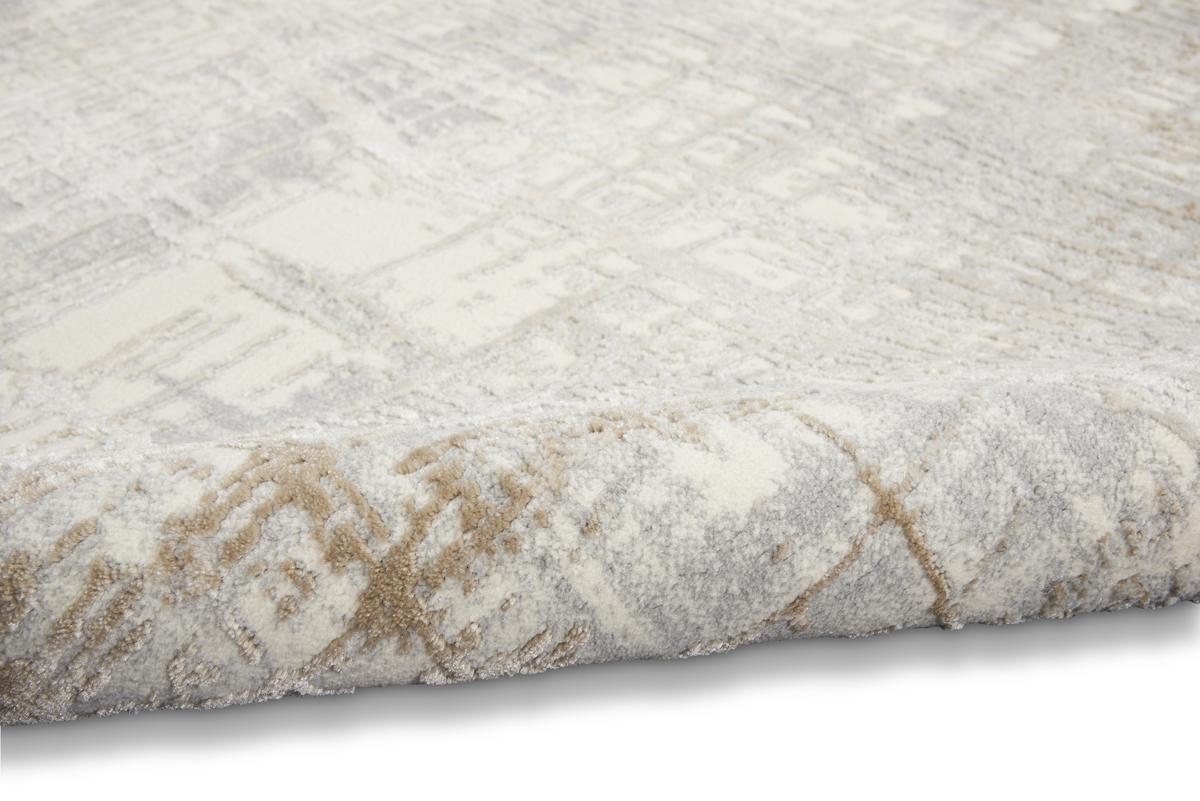 Calvin Klein Rush Crosshatch Ivory Taupe Rug