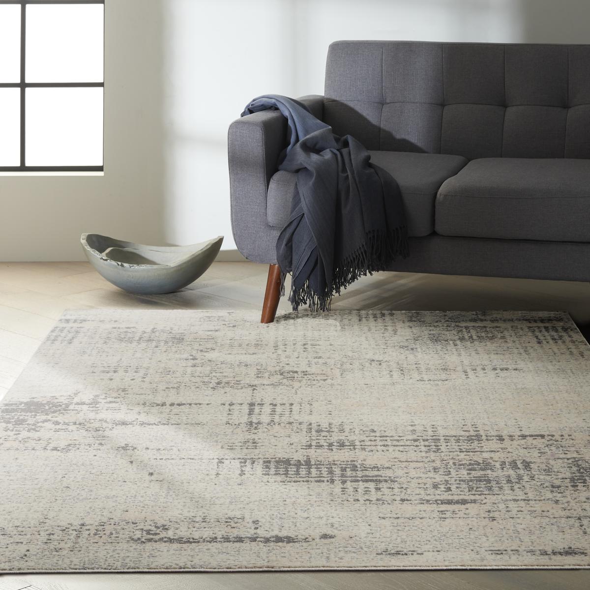 Calvin Klein Rush Linen Ivory Beige Rug
