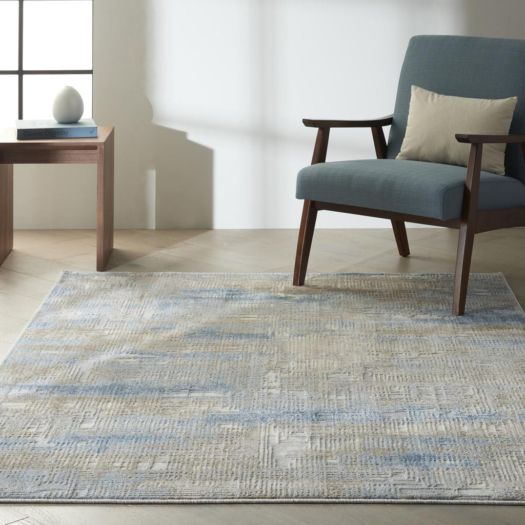 Calvin Klein Rush Wash Blue Beige Rug