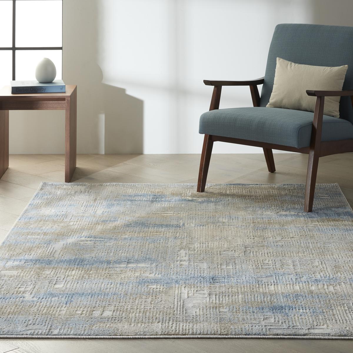Calvin Klein Rush Wash Blue Beige Rug