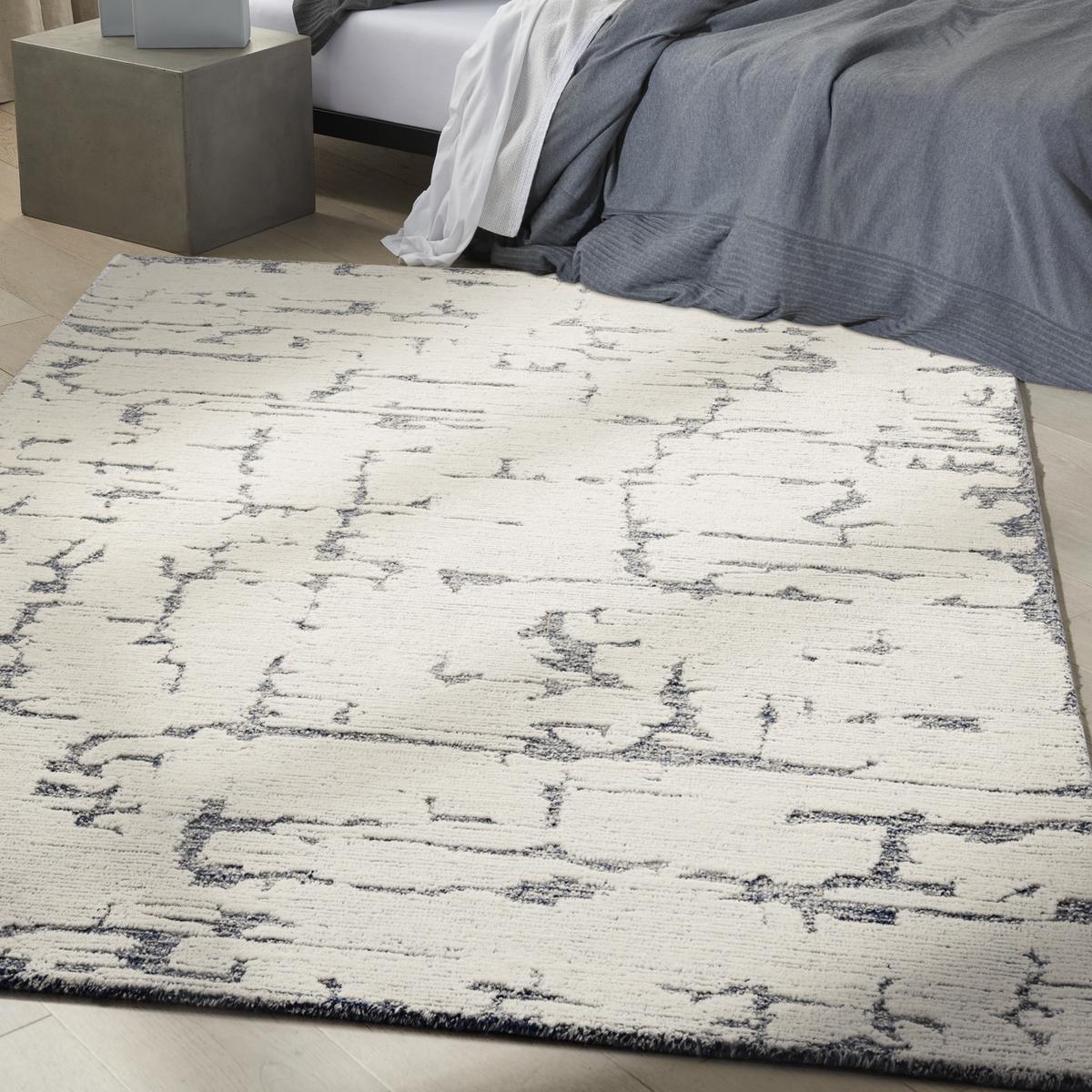 Calvin Klein Sculptural Blue Rug