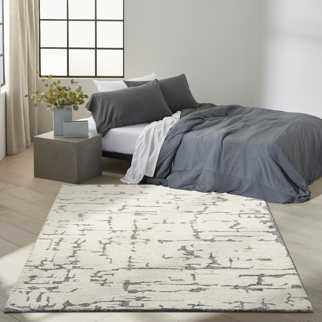 Calvin Klein Sculptural Blue Rug