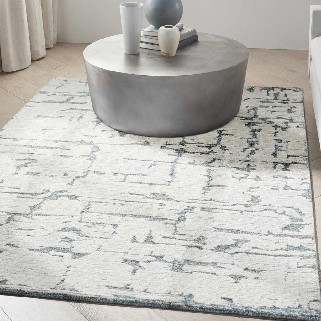 Calvin Klein Sculptural Teal Rug