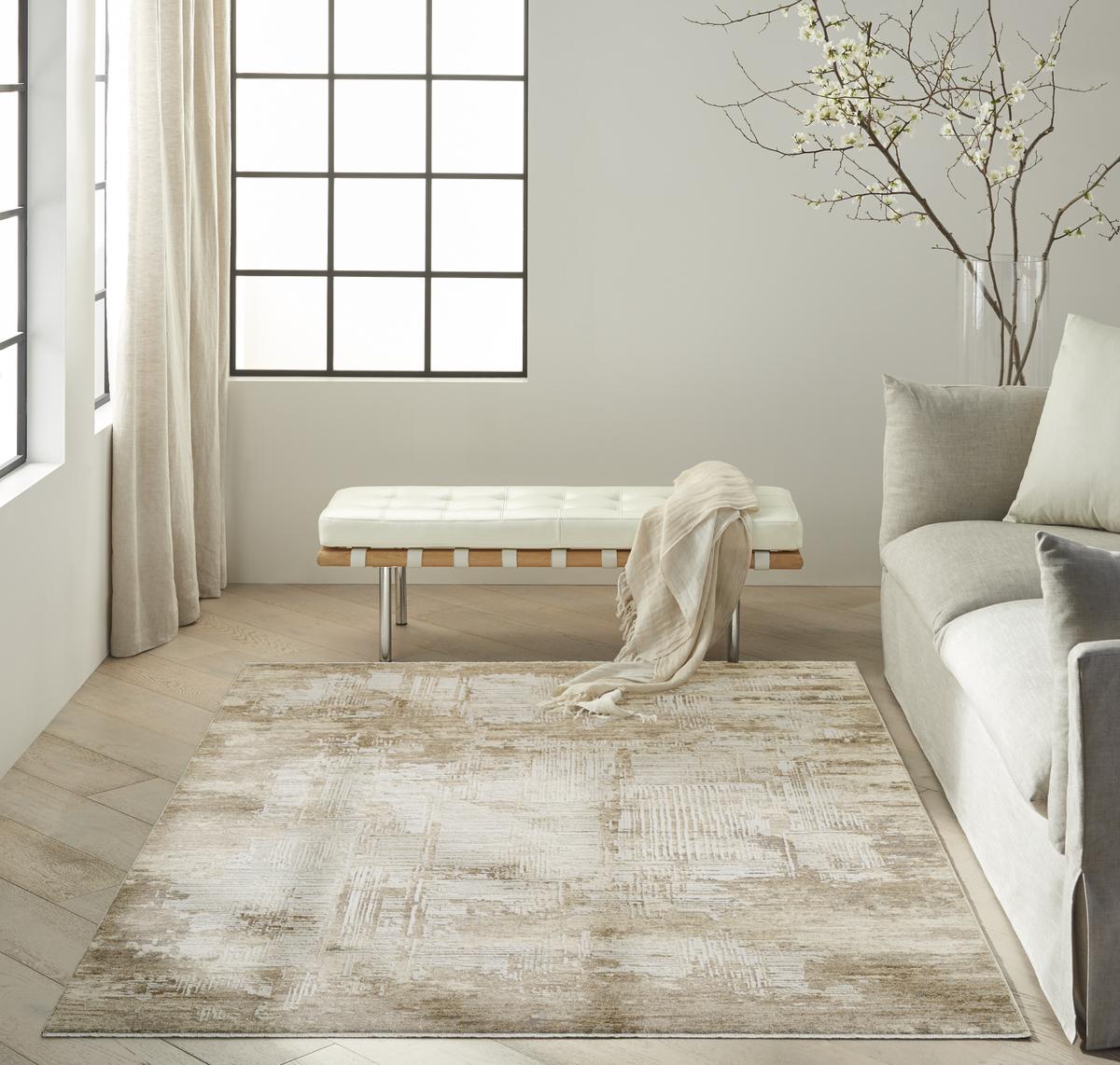 Calvin Klein Summit Cascade Mocha Ivory Rug