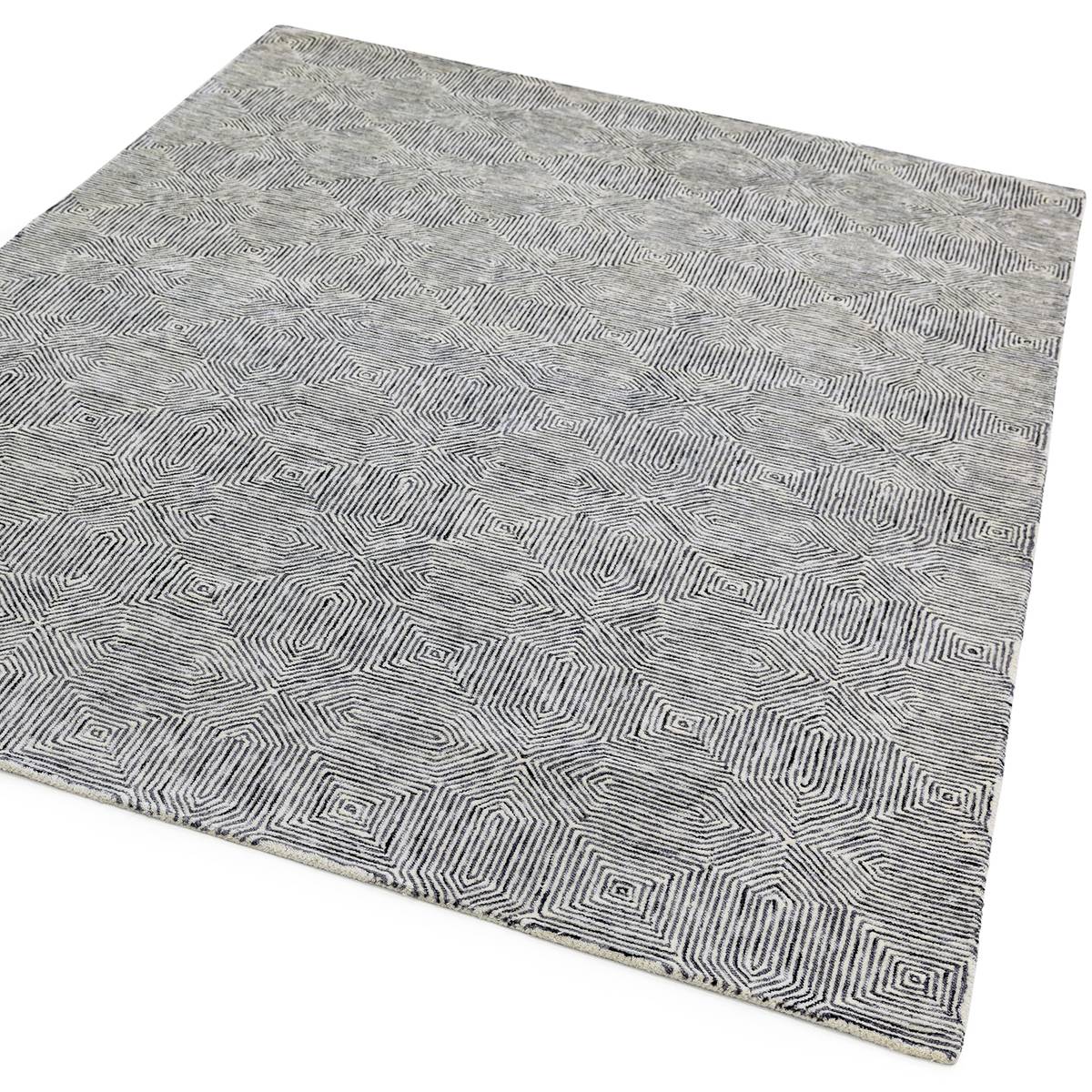 Camden Black White Rug