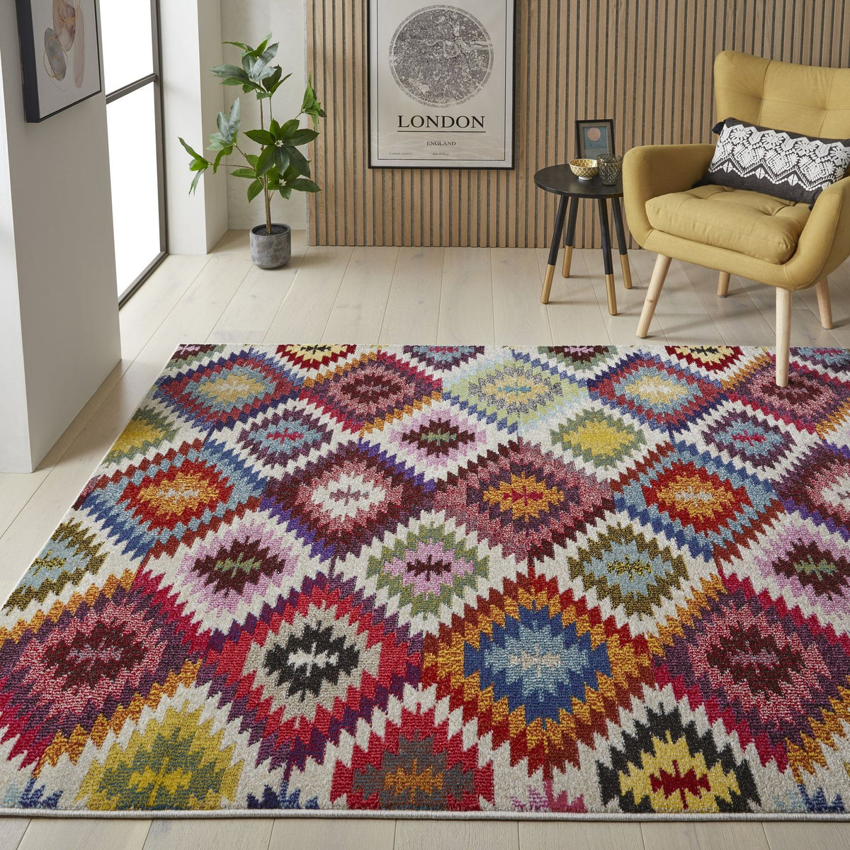 Carnaval Aztec Multicolour Rug