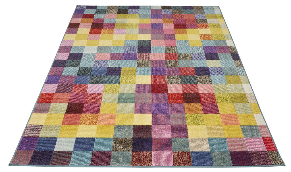 Carnaval Check Multicolour Rug